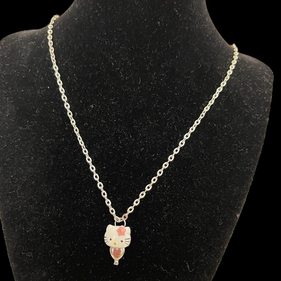 Hello Kitty pendant/Necklace silver tone - Picture 3 of 7